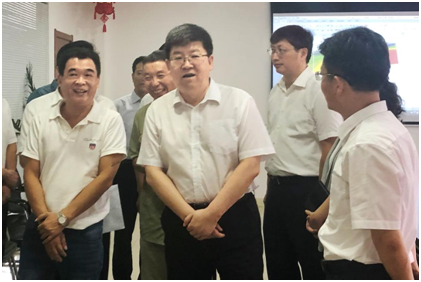淮南市市委書(shū)記任澤鋒一行蒞臨?；垂緟⒂^(guān)考察